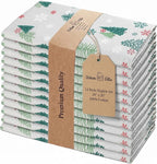 Urban Villa Cloth Napkins Cotton 20x20 (Set of 12) Greentree Print