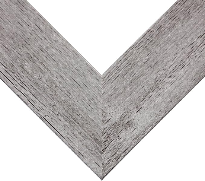 Craig Frames 27x34 Grey Oak Poster Frame for Posters and Gallery Wall | Lightweight shatter resistant acrylic facing with a rigid backing board, made in the USA