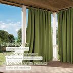 Gazebo Universal Replacement Privacy Curtain,12'×12' Gazebo Outdoor Waterproof Curtains, 4-Panels Sidewall Curtains with Double Zipper for Patio Canopy, Garden and Backyard (Curtain Only)
