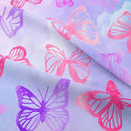 Tailor Shop Butterfly Comforter Sets Queen Size,Purple Butterfly Bedding Sets for Girls Kids Teens with 2 Pillowcase…