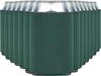 Blank Beer Can Coolers Sleeves (14-Pack) Soft Insulated Beer Can Cooler Sleeves - HTV Friendly Plain Can Sleeves for Beer Cans & Bottles - Blanks for Vinyl Projects & Wedding Favors (Forest Green)