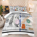 Tailor Shop Money Comforter Sets King Size Money Bedding Sets for Boys Kids Teens Money 100 Dollar Bill Comforter Sets Quilt Set All Season with 1 Comforter 2 Pillowcases……