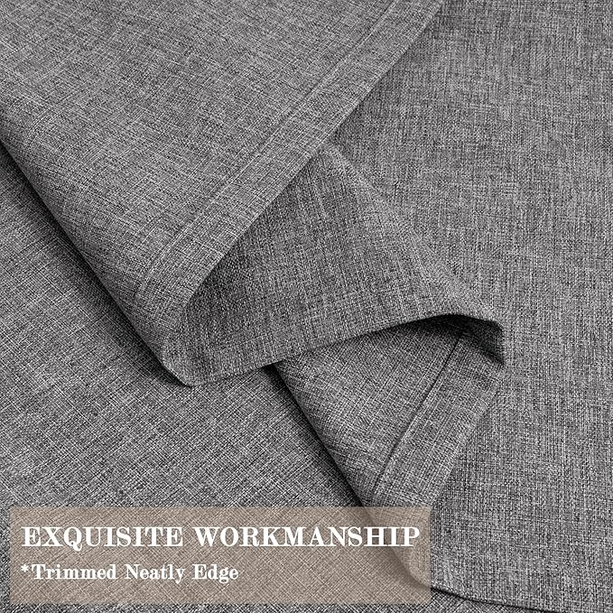 150 Inches Extra Wide Room Divider Draperies, Pinch Pleat Drapes, Absolutely Blackout Sliding Door Drapery, Total Privacy Ceiling Track Curtains, 150" W by 96" L, Gray (1 Panel)