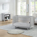 Suite Bebe Livia Convertible Crib in Gray & Gray