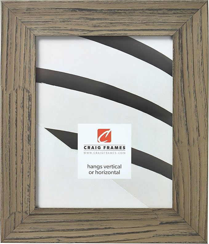 Craig Frames Hausbarn XL Picture Frame, 12 x 18 Inch, Wolf Grey Barnwood