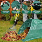60 Gallon Leaf Collector,Collapsible Lawn & Leaf Bag,Heavy Leaves Pick up Tool Reusable Yard Waste Bags,Large Yard Dustpan Type Garden Bag for Leaves,Debris,Grass,Clippings,Lawn Trash