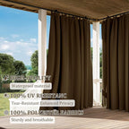 Gazebo Universal Replacement Privacy Curtain,10'×12' Gazebo Outdoor Waterproof Curtains, 4-Panels Sidewall Curtains with Double Zipper for Patio Canopy, Garden and Backyard (Curtain Only)
