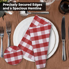 Urban Villa Cloth Napkins Cotton 20x20 (Set of 6) Red