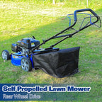 BILT HARD 21 Inch Self Propelled Gas Lawn Mower, 201cc 4-Cycle OHV Engine, 3-in-1 Functions (Bagging, Mulching and Side Discharge) with 8-Positions Adjustable Cutting Height, Easy Start