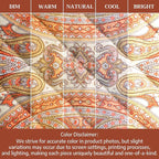 Maison d' Hermine Pot Holders 100% Cotton Potholders (8" x 8", Pack of 1) | Heat Resistant Hot Pads with Loop BBQ Cooking Baking Hotel Kitchen Handling Hot Pans Thanksgiving Christmas - Kashmir Paisley