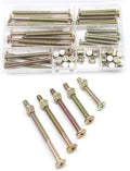 25-Set M6 Phillips Head Bolts Barrel Nuts Assortment Kit for Chairs Furnitures, Bunk Bed Crib Hardware Replacements Kit, M6x45mm/ 55mm/ 65mm/ 75mm/ 85mm Zinc Plated