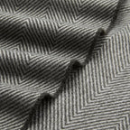 Amazon Basics Cozy Room Décor Throw Blanket, Lightweight, Recycled Polyester, Dark Gray and Light Gray Herringbone, 50"x 60"
