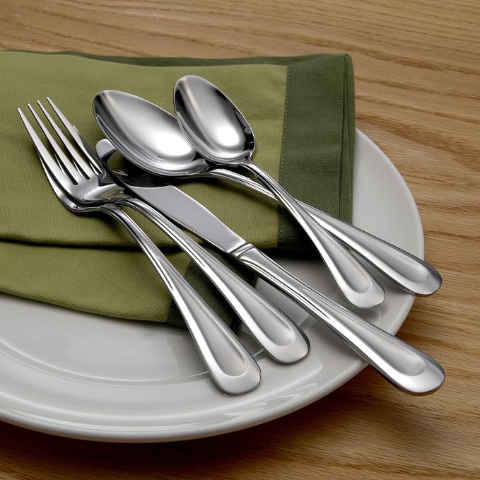 Oneida Satin Sand Dune 20-Piece Flatware Set, Service for 4 (Pack of 3)