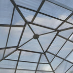 TOOLPORT Hardtop Gazebo 13x13 ft with Aluminum Frame and Approx. 8 mm Polycarbonate Roof