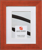 Craig Frames Jasper, 14 x 20 Inch Country Bourbon Orange Picture Frame Matted to Display a 11 x 17 Inch Photo