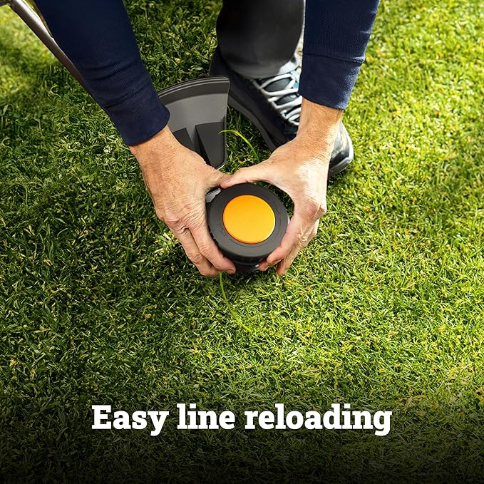 WORX Cordless String Trimmer, 20V 13''-15'' Weed Wracker with Brushless Motor 2.0, 21 cc Gas Equivalent, Quick-Line Reloading, Includes 20V 5.0 Ah PowerShare Pro Battery and Charger, PowerShare