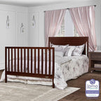 Cape Cod 5-in-1 Convertible Crib in Espresso, Greenguard Gold Certified, 55x30x44.5 Inch (Pack of 1)