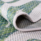 Keen Home Design Terrace Outdoor Runner Rug - 2x10 Washable Indoor/Outdoor Rug for Patio, Kitchen, Balcony, Beach, Garden, Deck and Porch, Size: 2'2"x9'11"