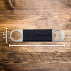 Rico Industries NFL Laser Engraved Bar Blade Faux Leather Laser Engraved Bar Blade - Great Beverage Accessory for Game Day