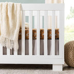 Babyletto Modo 3-in-1 Convertible Crib with Toddler Bed Conversion Kit in White, Greenguard Gold Certified