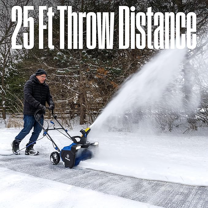 Westinghouse WSnow23 Corded Snow Blower 23 Inch, Dual LED Lights, 1800W Watt Motor, Electric Snow Blower with 25ft Throwing Distance, Plows 800lbs/min, Adjustable Chute