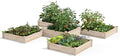 Greenes Fence Original Pine Raised Garden Bed, 80 Sq. Ft. 12' x 12' x 10.5-14" - Made in USA with American Pine