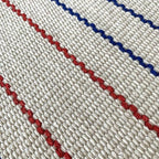 Kids Rug Montessori Mat Children Playing Mat for Nursery Cotton Montessori Working Rug Suitable for Uppercase Letters, 23.6''×31.5'', Stripes