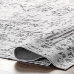 nuLOOM Bess Persian Vintage Machine Washable Ultra Thin Area Rug, 8' x 10', Ivory
