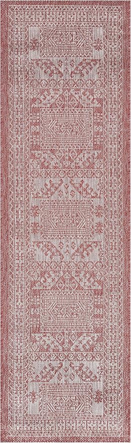 Keen Home Design Terrace Outdoor Runner Rug - 2x10 Washable Indoor/Outdoor Rug for Patio, Kitchen, Balcony, Beach, Garden, Deck and Porch, Size: 2'2"x9'11"