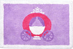 Hand Tufted Princess Bedroom or Bathroom Rug - 30x20 in; 100% Cotton Kids Bathroom Mat; Decorative Kids Area Rug