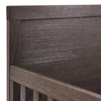 Simmons Kids Foundry 6-in-1 Convertible Baby Crib, Rustic Grey with Matte Black