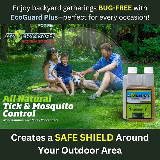 Mosquito & Tick Yard Spray, Natural Essential Oils, 8oz | Kills & Repels Harmful Bugs - Safe for Kids Pets Plants