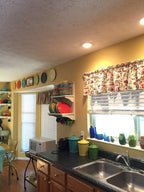 Vintage Kitchen Valance Topper Window Curtain Treatment 42W x 14L, 100% Cotton, Rod Pocket