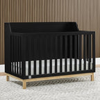 GAP babyGap Oxford 6-in-1 Convertible Crib - Greenguard Gold Certified, Ebony/Natural