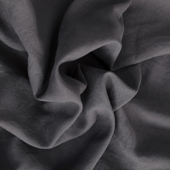 NTBAY Toddler Bedding Set - 4 Piece Soft and Breathable Crib Bedding Set for Boys and Girls, Includes Quilted Comforter, Fitted Sheet, Flat Top Sheet and Envelope Pillowcase, Dark Grey