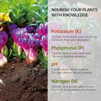 AAwipes Soil Test Kit for 4-in-1 pH, Nitrogen(N), Phosphorus(P), Potassium(K) Levels – 40 Tests for Garden, Lawn, Yard & Plant Care – Reliable Nutrient Tester with Sampling Accessories