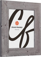 Craig Frames 10x17 Grey Oak Picture Frame for Posters and Gallery Wall | Displays photos and prints behind clear glass, ready to hang, made in the USA