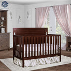 Cape Cod 5-in-1 Convertible Crib in Espresso, Greenguard Gold Certified, 55x30x44.5 Inch (Pack of 1)