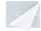 Mintrico placemat for Dining Table Set of 2 Silicone Heat Resistant Non Slip (2, Blue Lines) …