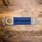Rico Industries NFL Laser Engraved Bar Blade Faux Leather Laser Engraved Bar Blade - Great Beverage Accessory for Game Day