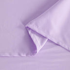 NTBAY Twin Comforter Set with Sheets, 5 Pieces Soft and Breathable Twin Bedding Set, Twin Bed in a Bag, Down Alternative Comforter Set Solid Color All Season, Kids Bedding Set, Light Purple