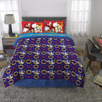 Franco Kids Bedding Super Soft Comforter and Sheet Set, 5 Piece Full Size, Sonic The Hedgehog, Anime