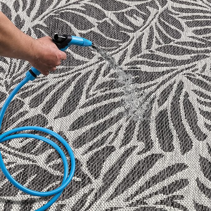 Keen Home Design Terrace Outdoor Area Rug - 12x15 Washable Indoor/Outdoor Rug for Patio, Kitchen, Balcony, Beach, Garden, Deck and Porch, Size: 12'x15'