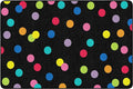 Flagship Carpets Schoolgirl Style Just Teach Rainbow Polka Dots Classroom Area Rug for Indoor Classroom Learning or Kid Bedroom Educational Play Mat, 5'x7'6", Multi