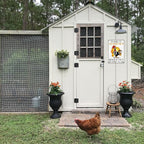 Funny Chicken Gifts I'm Going To Let God Fix It Tin Sign for Home Farm Chicken Coop Farmhouse Kitchen Garden Decor 8 X 12 Inch (3520)