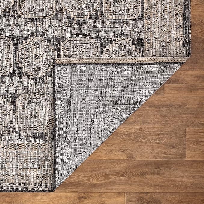 Keen Home Design Terrace Outdoor Runner Rug - 2x8 Washable Indoor/Outdoor Rug for Patio, Kitchen, Balcony, Beach, Garden, Deck and Porch, Size: 2'2"x7'7"