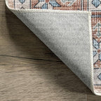 nuLOOM Elowyn Machine Washable Medallion Ultra Thin Area Rug, 4' x 6', Multi