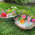 Mood Lab Fairy Garden - Dancing Swing Accessories Kit of 5 pcs - Miniature Garden Figurines Set - Outdoor or House Decor