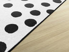Flagship Carpets Schoolgirl Style Picasso Painted Dots Classroom Area Rug for Indoor Classroom Learning or Kid Bedroom Educational Play Mat, 7'6"x12', White