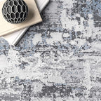 nuLOOM Dali Abstract Machine Washable Area Rug, 4x6, Grey